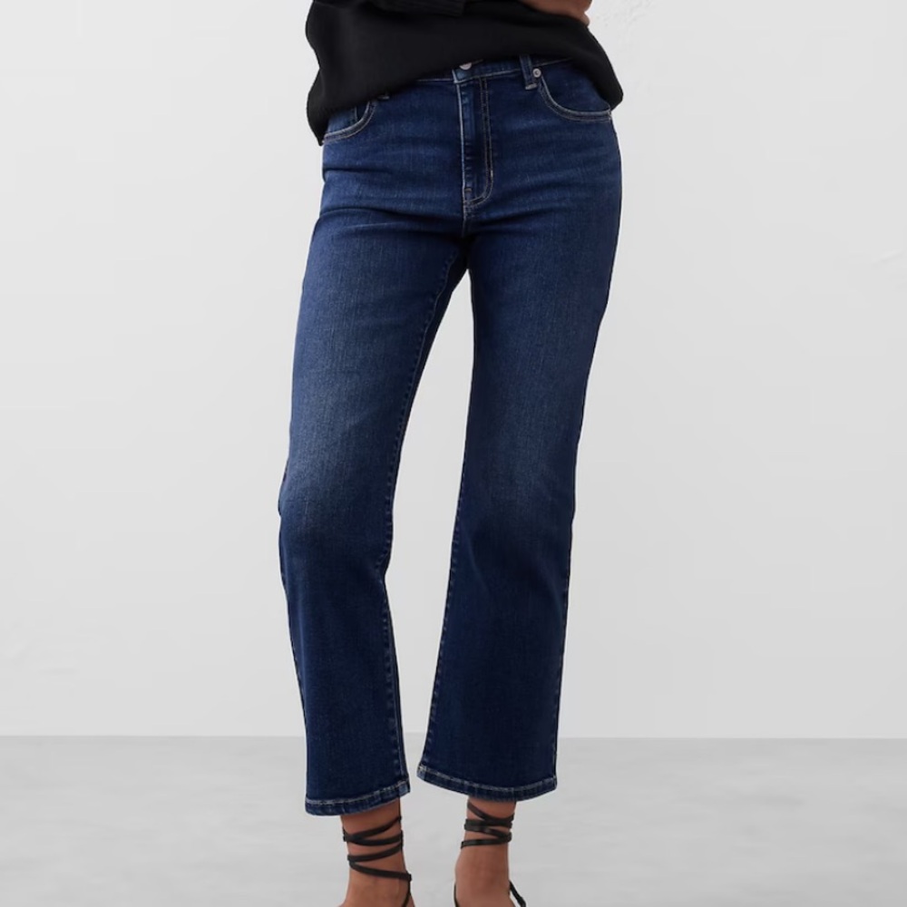Banana Republic Blue Ankle Cropped Jeans